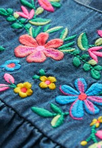 Next KAFTAN REGULAR FIT - Denim dress - blue denim
