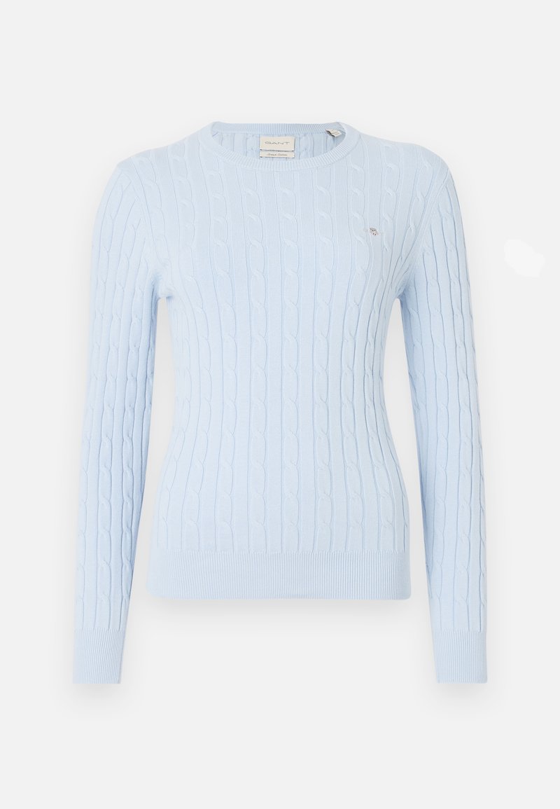 GANT STRETCH C NECK Jumper fresh blue/blue