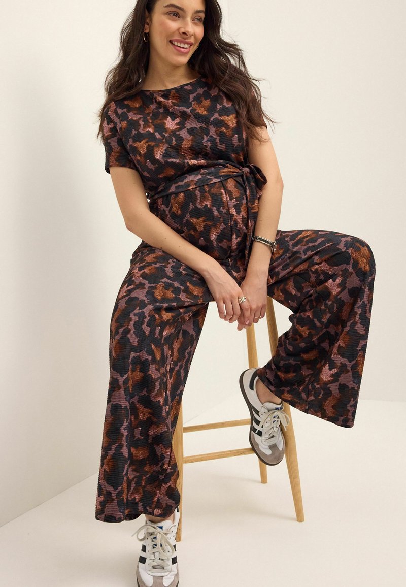 Next MATERNITY TEXTURED - Salopetă - animal print