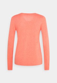 TOM TAILOR BASIC V-NECK - Pulover - strong peach melange