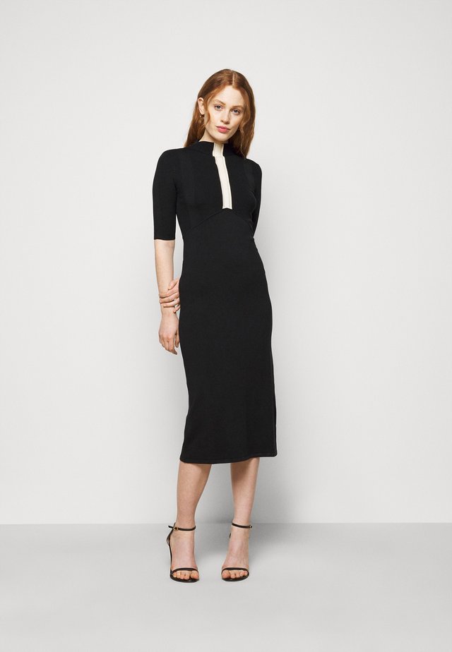 ABITO DRESS - Stickad klänning - nero