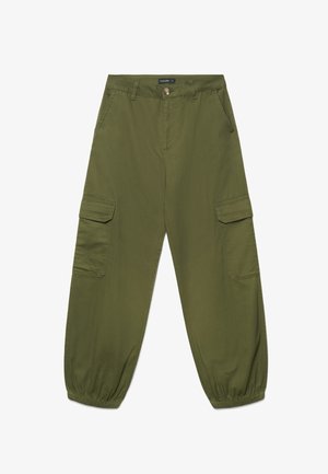 Calliope, PANTALONE LUNGO TINTA UNITA - Pantalon cargo - verde militare