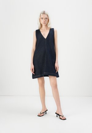 LUCIA DRESS - Spijkerjurk - dark blue rinse