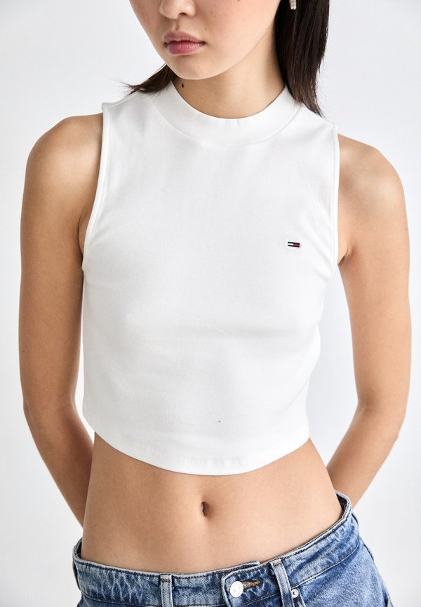 SLIM MOCK NECK - Top - ecru4