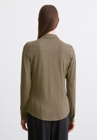 Marc O'Polo LONG SLEEVE COLLAR BUTTON PLACKET - Skjortebluser - beige