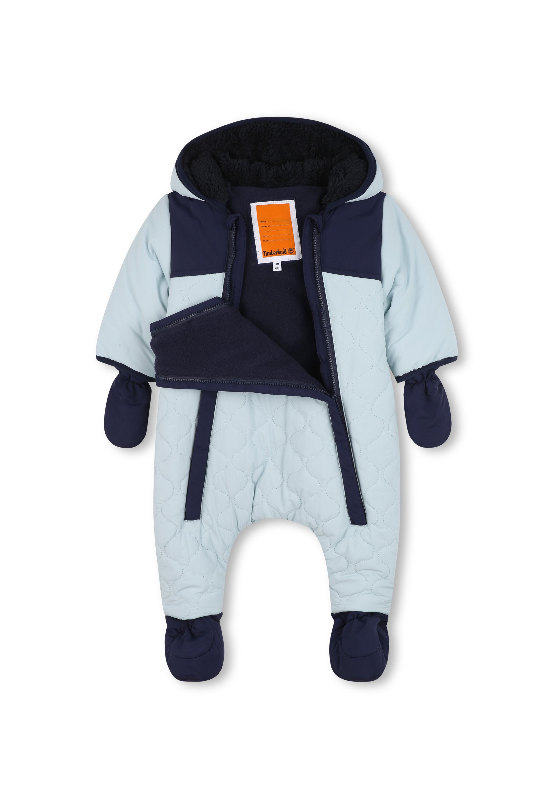 TINYCOTTONS VICHY PADDED OVERALL UNISEX - Skipak - blue/navy/blauw