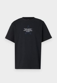 RAW ENERGY STAR TEE UNISEX - Nyomott mintás póló - black