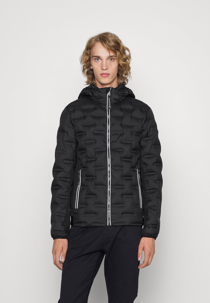TOM TAILOR HYBRID WITH HOOD Winter jacket black Zalando.de