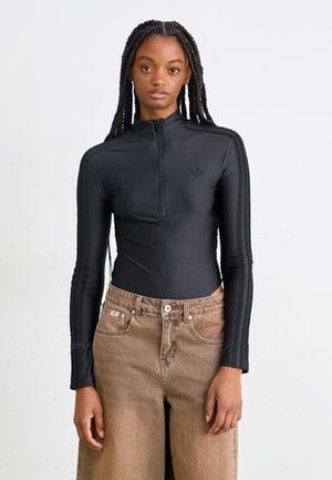 FIREBIRD ZIP-UP - Tops ar garām piedurknēm - black