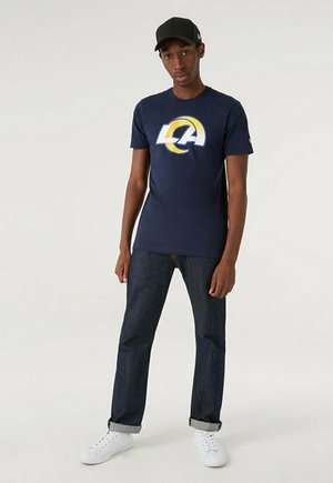 New Era ANGELES RAMS - T-Shirt print - navy