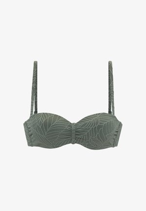 LASCANA, LASCANA BÜGEL-BANDEAU-BIKINI-TOP - Bikini-Top - oliv