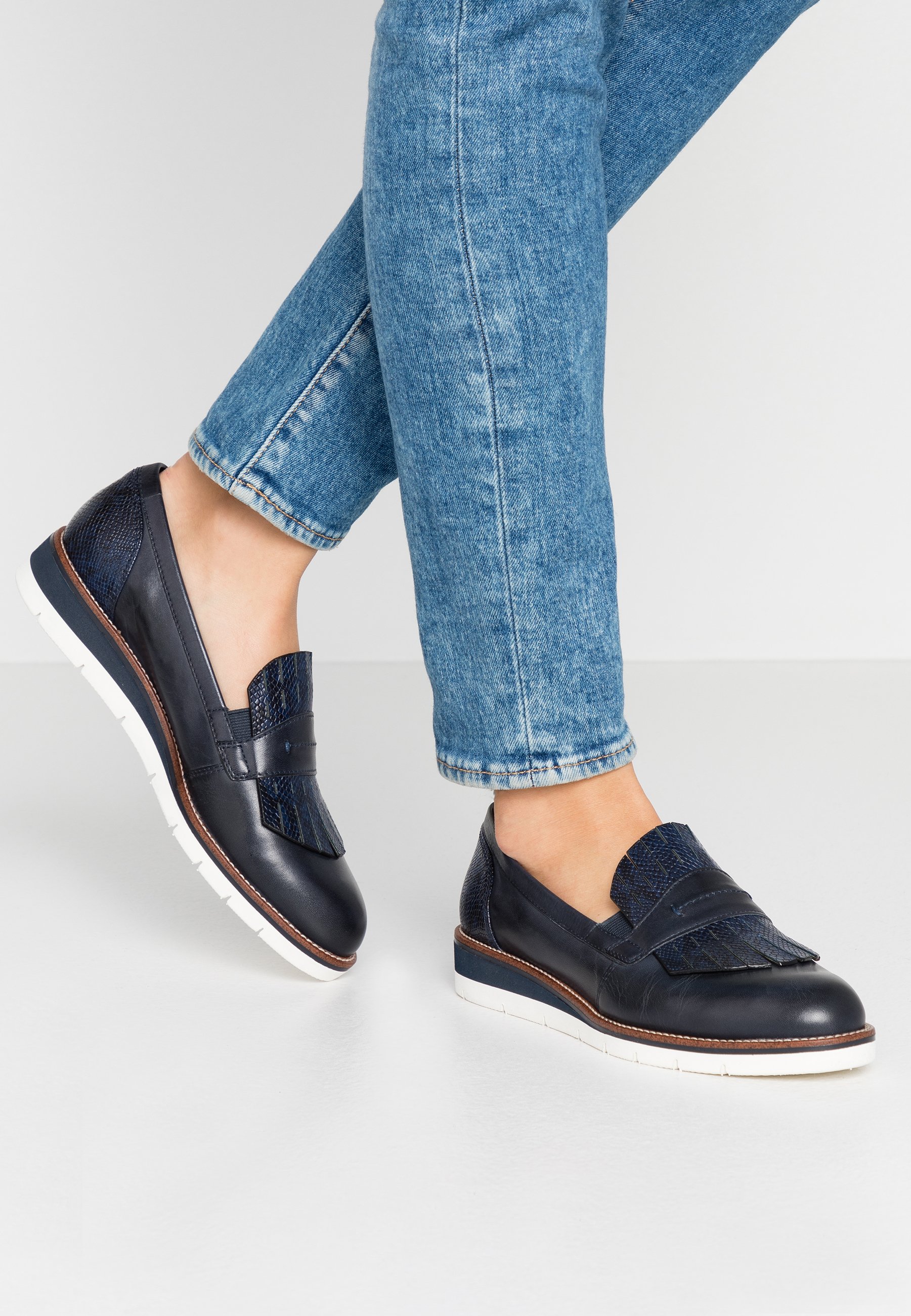 Tamaris SLIP-ON - Slippers - navy Tamaris SLIP-ON - Slippers - navy