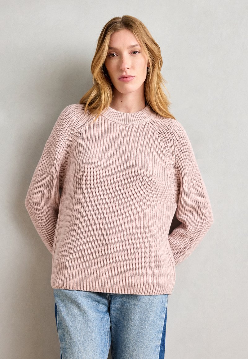 Marc O'Polo RAGLAN LONGSLEEVE ROUND NECK - Pulover - dusty rose