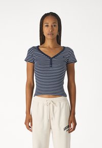 Hollister Co. HENLEY  - T-shirt basic - navy