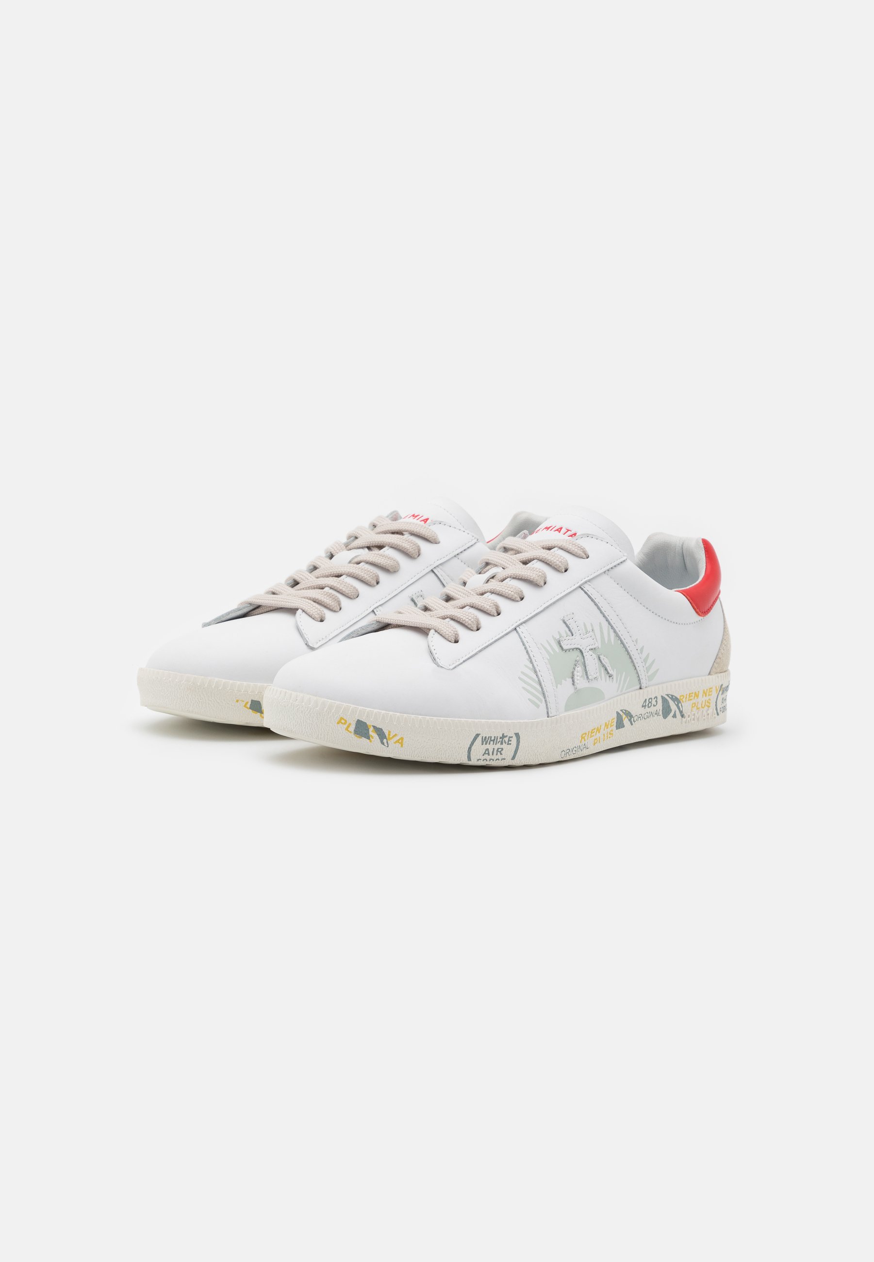 Premiata ANDY - Sneakers basse - white/red/bianco - Zalando