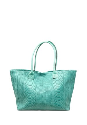 Borsa a mano - pitonato turchese