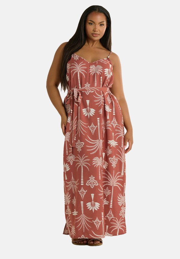 Jerseykleid - burnt orange