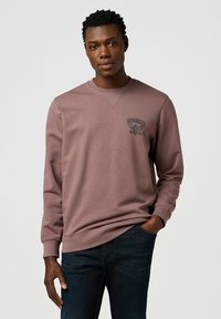 Wrangler LONG SLEEVE AMERICANA CREW FOR REGULAR FIT - Sweater - peppercorn