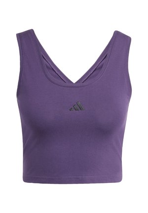 adidas Sportswear ESSENTIALS SMALL LOGO LIFESTYLE - Top - aurora plum/black