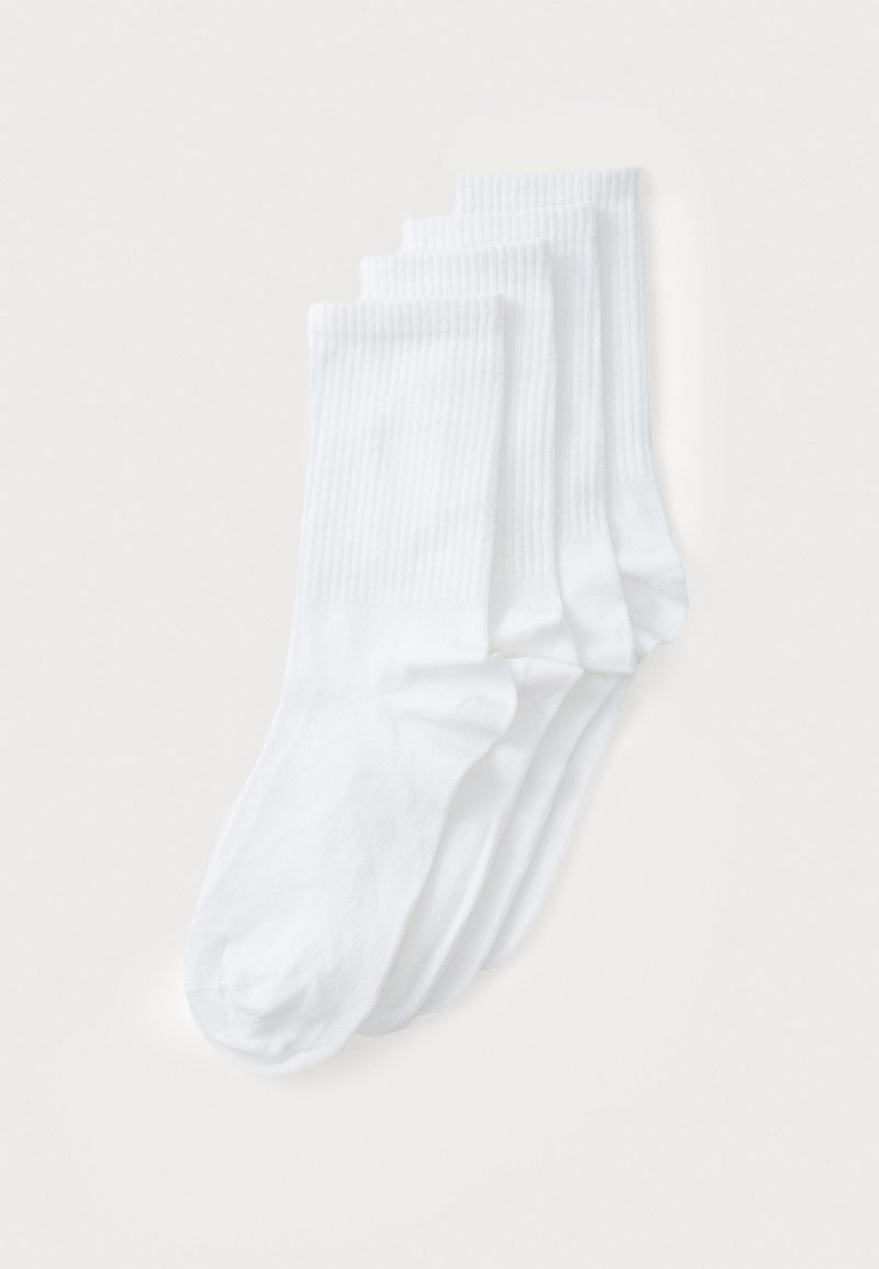 Lindex SPORTY 4 PACK - Strømper - white