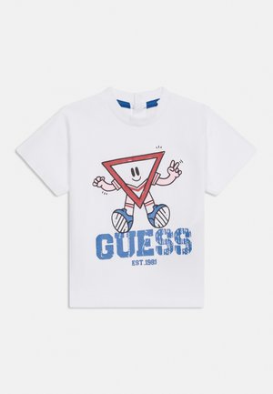 Guess, BABY TODDLER KIDS LOGO - T-shirt imprimé - white