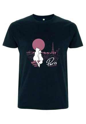 DISNEY THE ARISTOCATS TOGETHER IN PARIS UNISEX - Camiseta estampada - navy blue