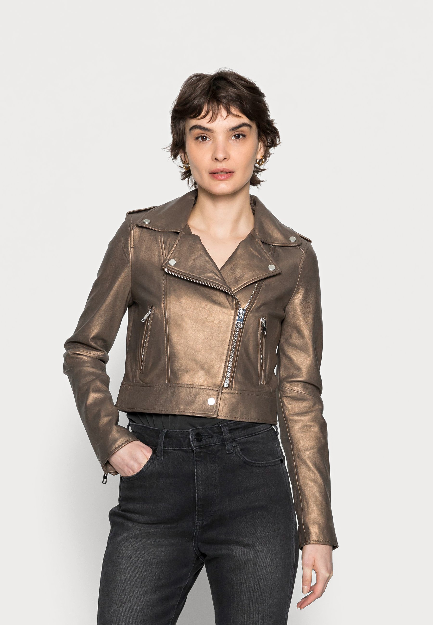 Oakwood NIKKO - Leather jacket - antic 