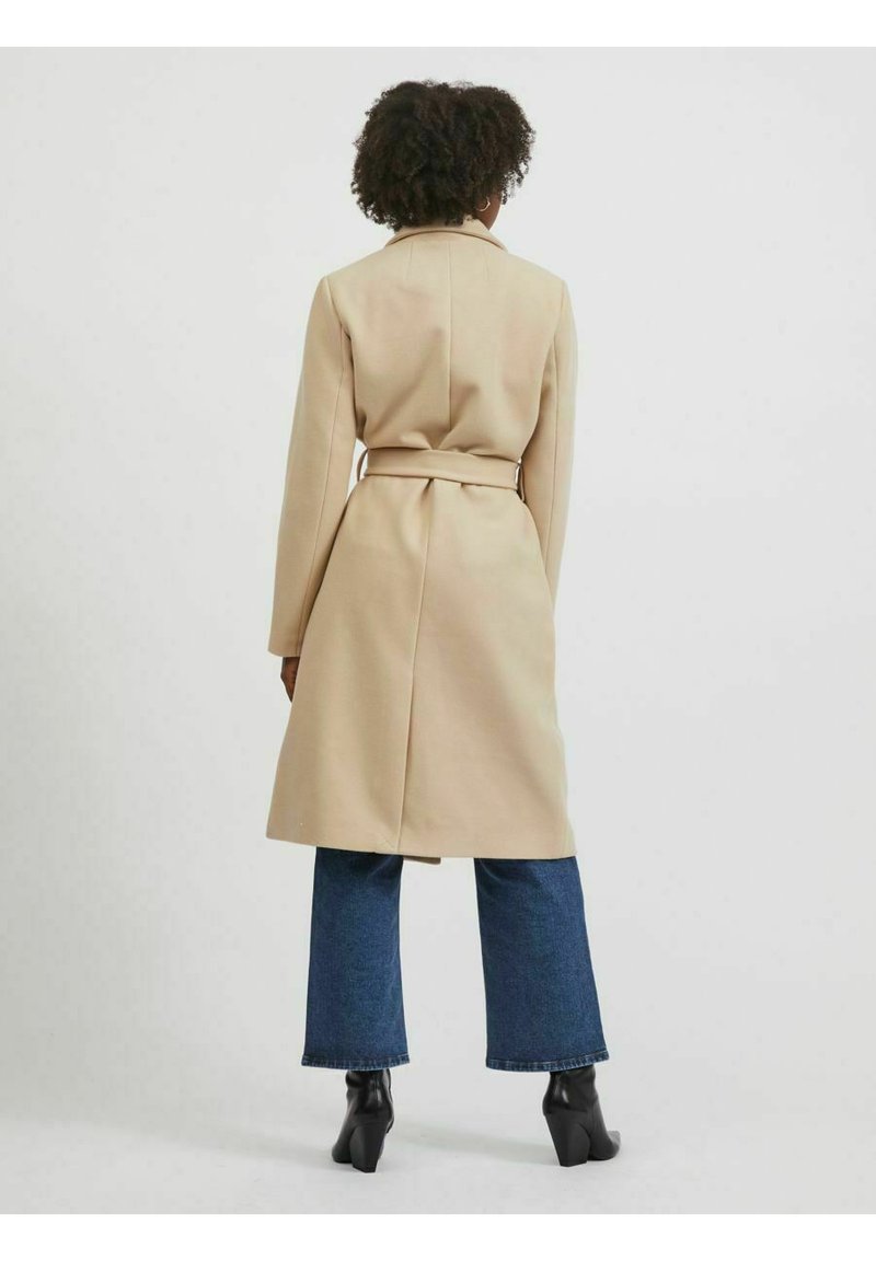 Damen Parkas | Vila VIPAKA COOLEY TIE BELT Klassischer Mantel cement/grau - PL40489 Damen Parkas | Vila VIPAKA COOLEY TIE BELT Klassischer Mantel cement/grau - PL40489