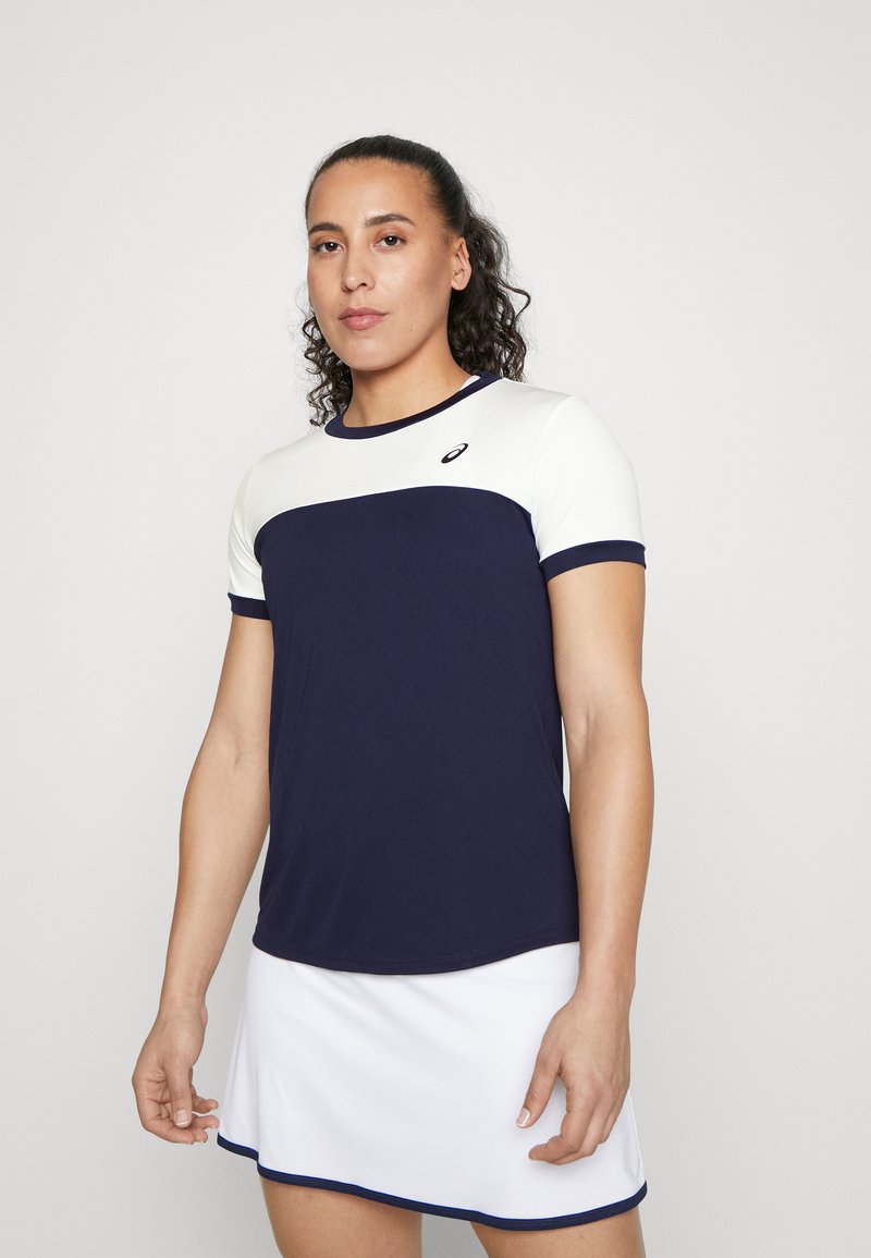ASICS WOMEN COURT TOP - Αθλητικό μπλουζάκι - midnight/brilliant white