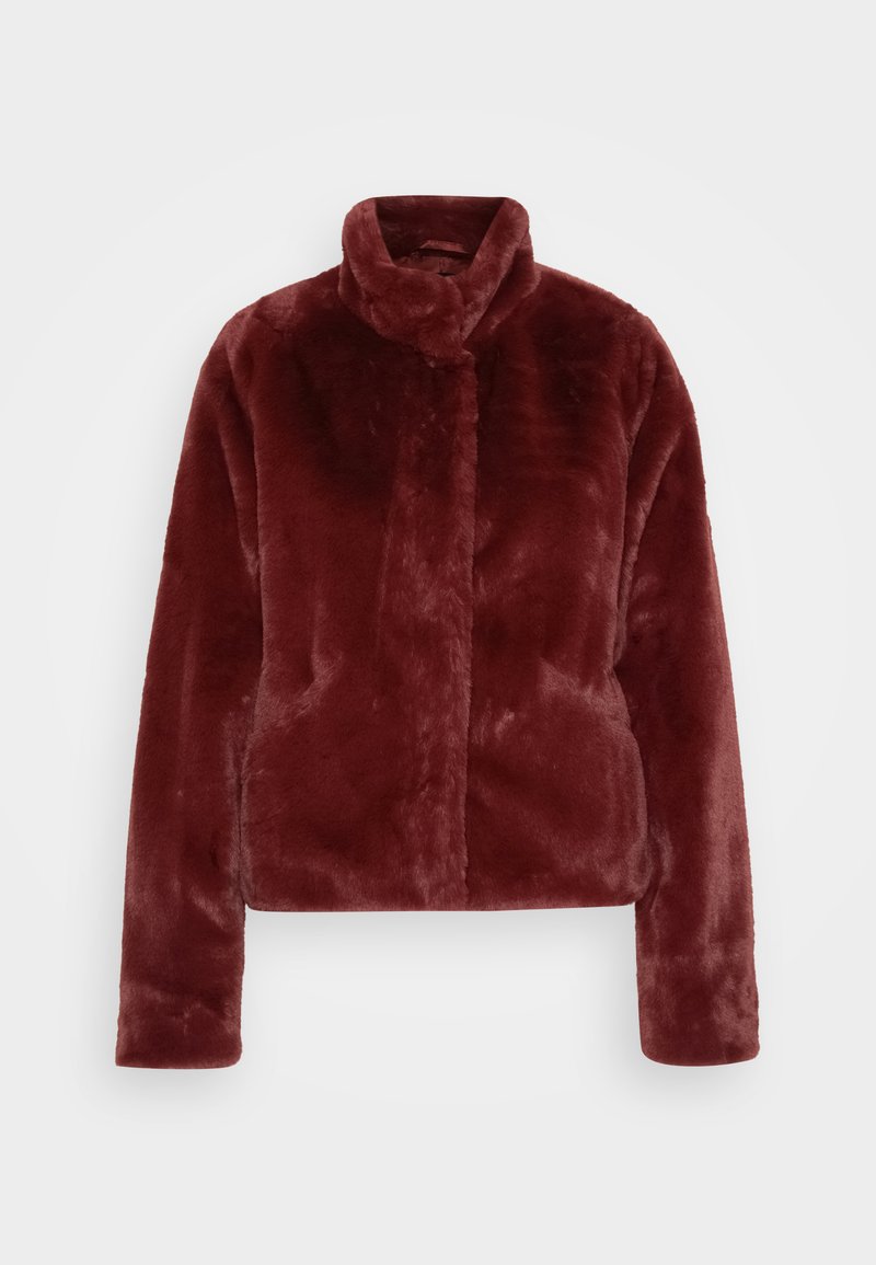 Only Tall Winterjas donkerrood