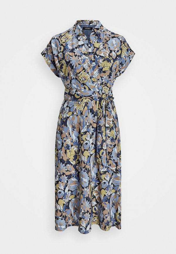 FLORAL BELTED CREPE DRESS - Shirt dress3