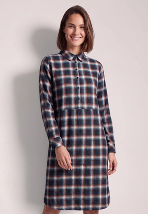 Cecil, KNEE-LENGTH DRESS WITH A CHECKERED PATTERN - Robe chemise - urban dark blue