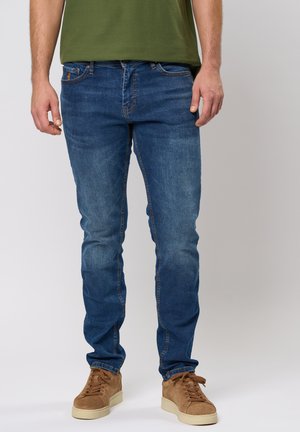 RAIN - Straight leg jeans - med blue