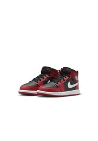 Jordan 1 MID UNISEX - Baskets montantes - black gym red white