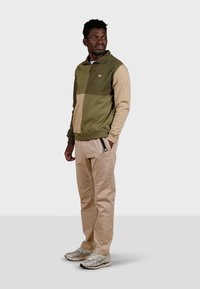 Trendsplant COLOR BLOCK  - Sweatjacke - khaki