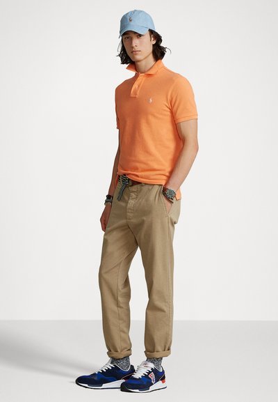 Polo Ralph Lauren SLIM FIT MESH POLO SHIRT - Polosärk - key west orange