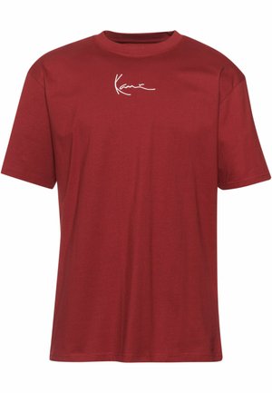 SMALL SIGNATURE ESSENTIAL  - T-shirt print - dark red