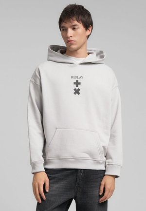 Sweat à Capoche Zippé REPLAY Noir Homme Taille L - état Très Bon