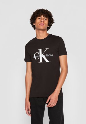 Calvin Klein Jeans, CORE MONOGRAM SLIM TEE - Tričko s potlačou - black