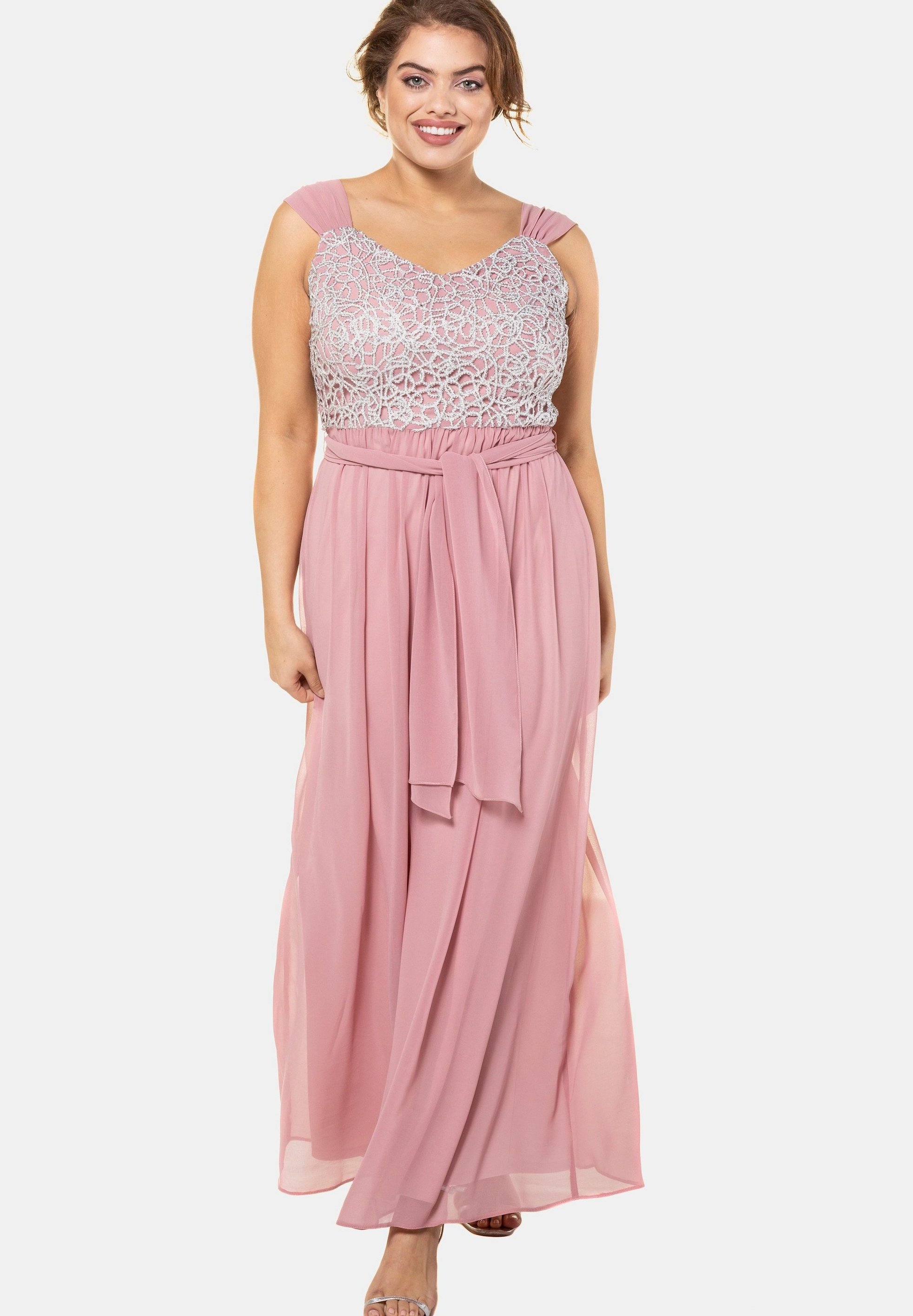 Ulla Popken Ballkleid Rosa Zalando De 