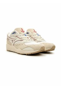 Mizuno S.L. WAVE CONTENDER - Sneakers basse - snow white high risk red prist