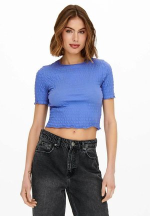 ONLY MIT KURZEN ÄRMELN GESMOKTES - Bluza - blue yonder