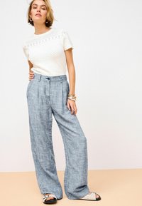 Next BLEND WIDE LEG TALL - Nadrágok - blue