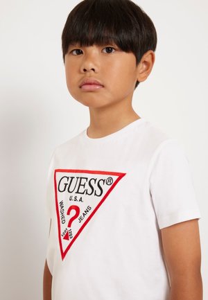 LOGO TRIANGULAIRE FRONTAL - T-shirt imprimé - blanc