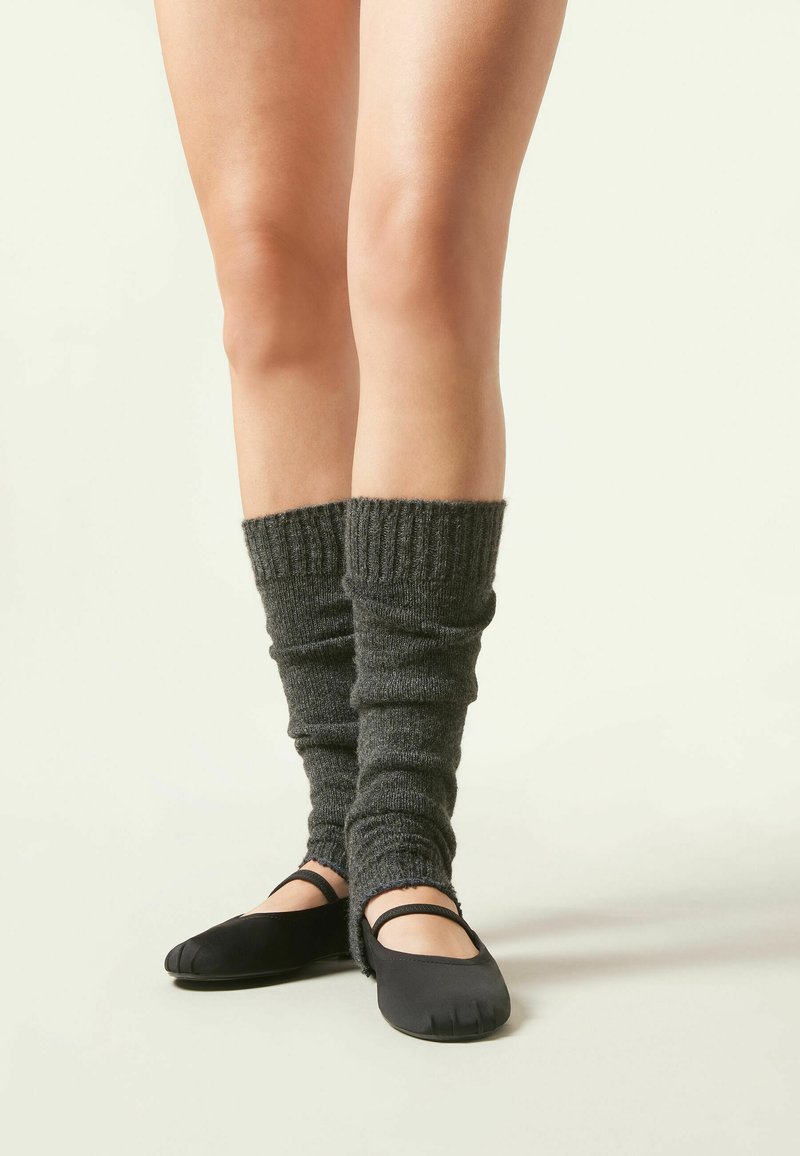 Calzedonia Stulpen - charcoal grey glitter