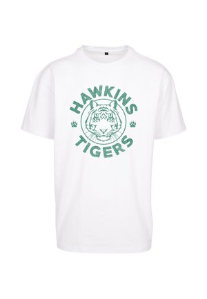 Merchcode, STRANGER THINGS HAWKINS TIGERS TEE - T-Shirt print - white