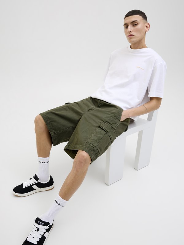 JPSTKARL JJAVERY - Shorts - olive night4