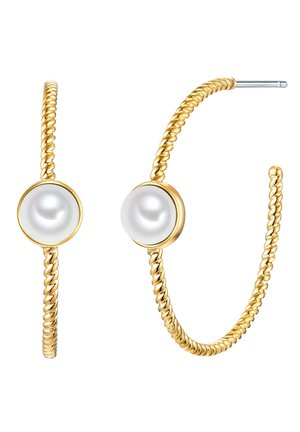 Lulu & Jane MUSCHELKERNPERLE - Pendientes - gelbgoldfarben