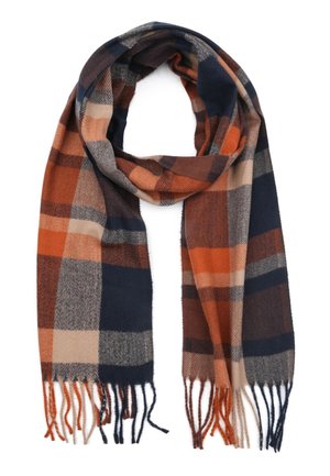 Sjaal - blauw multicolour bruin