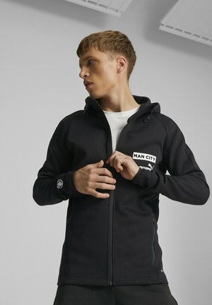 MANCHESTER CITY F C - Felpa con cappuccio - cotton black white